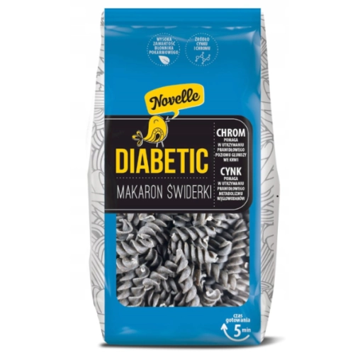 Novelle Makaron dla diabetyków świderki - 250g 