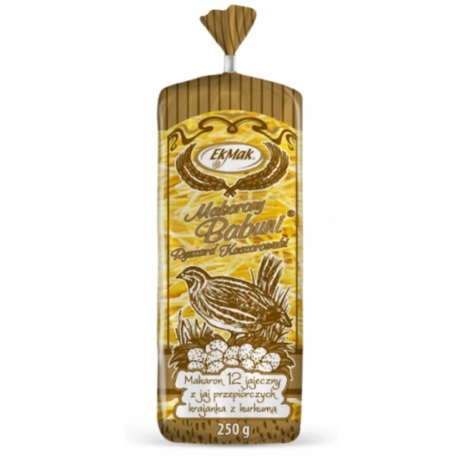 EkoMak Makaron z jaj przepiórczych krajanka - 250g