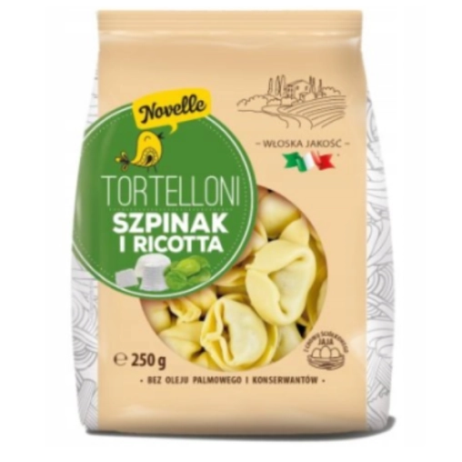 Novelle Tortelloni ze szpinakiem i ricottą - 250g