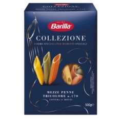 Barilla Makaron rurki Mezze Penne Tricolore - 500g