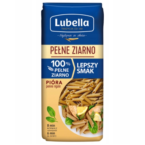 Lubella Makaron rurki pełne ziarno - 400g