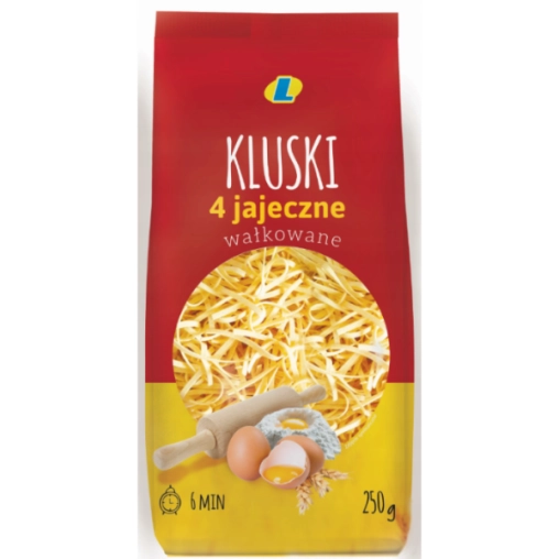 Lewiatan Makaron Kluski  4-jajeczne wałkowane - 250g